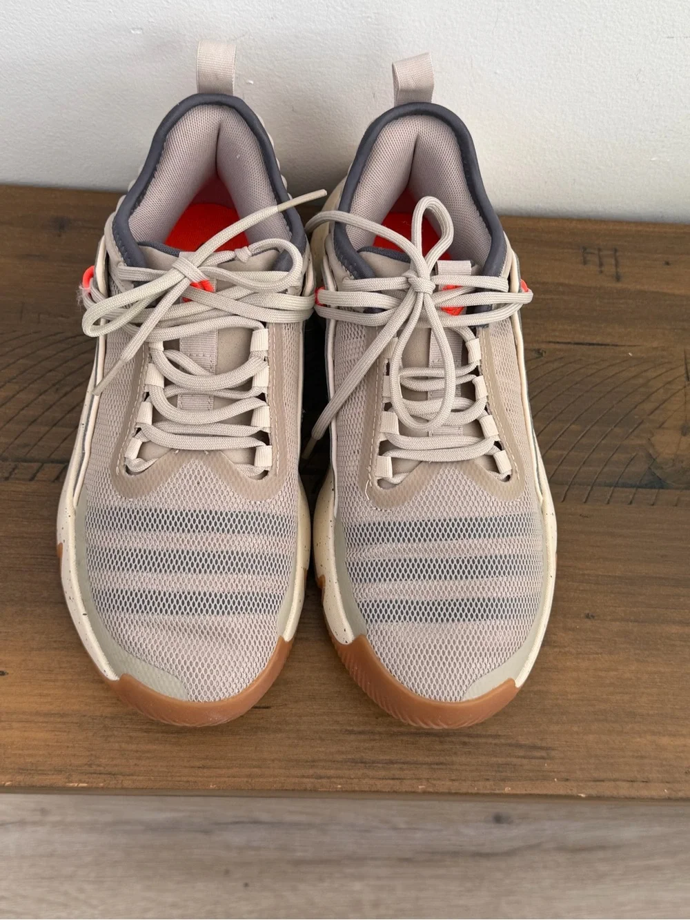 adidas Kids Beige Grey and Gum Sneakers
